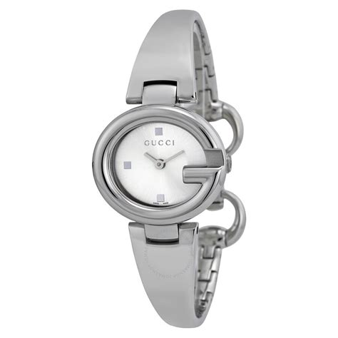 gucci silver watch guccissimo|stainless steel silver gucci watch.